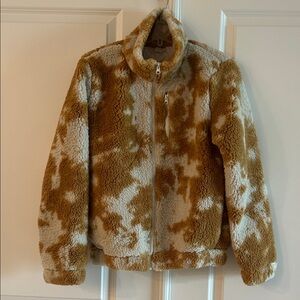Brown and Cream Sherpa Jacket